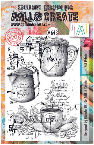 AALL & CREATE Stamp | #643 | Hot Drinks