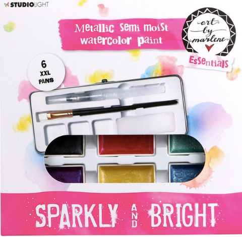 STUDIOLIGHT Art by Marlene | Watercolor Paint | Sparkly & Bright