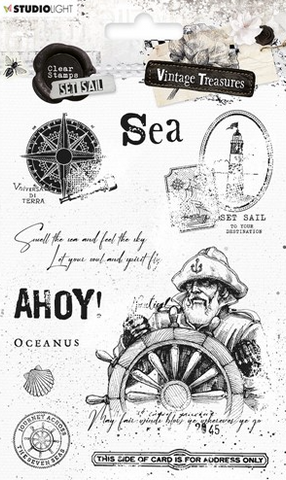 STUDIOLIGHT Vintage Treasures | Clear Stamps | Set Sail