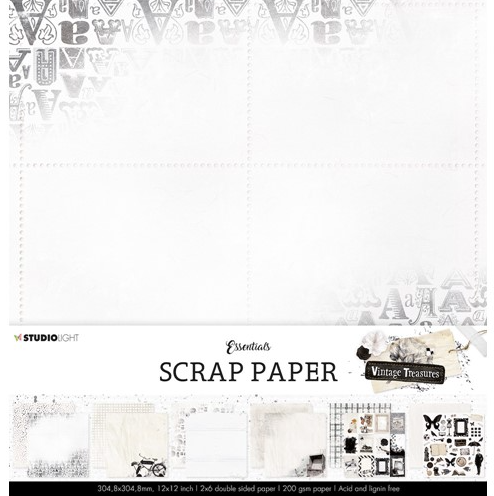 STUDIOLIGHT Vintage Treasures | Paper Pad | 12x12