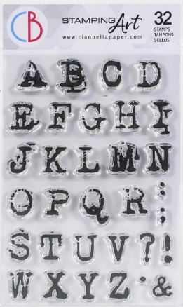 CIAO BELLA Stamp Set | Reporter Uppercase Alphabet
