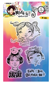 STUDIOLIGHT Art by Marlene | Clear Stamp Set | Mixed Up Collection | My Girls