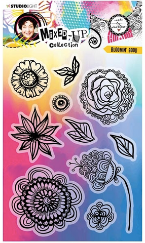 STUDIOLIGHT Art by Marlene | Clear Stamp Set | Mixed Up Collection | Bloomin' Good