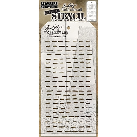 STAMPERS ANONYMOUS Tim Holtz | Layering Stencil | Dashes