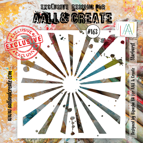 AALL & CREATE Stencil | #163 | Starburst