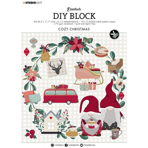 STUDIOLIGHT Essentials DIY Block | Cozy Christmas | A4