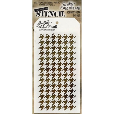 STAMPERS ANONYMOUS Tim Holtz | Layering Stencil | Houndstooth
