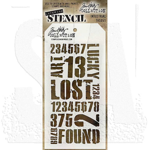 STAMPERS ANONYMOUS Tim Holtz | Layering Stencil | Industrial