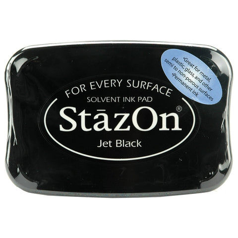 TSUKINEKO StazOn Solvent Ink Pad | Jet Black