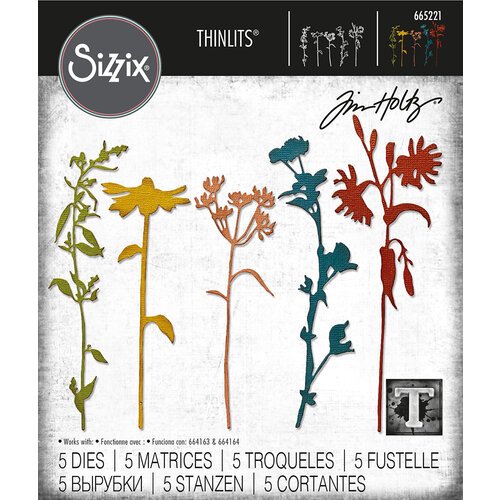SIZZIX Thinlits | Tim Holtz | Wildflower Stems #3