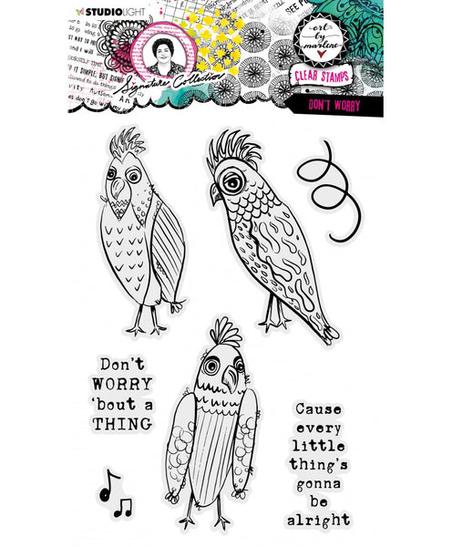 STUDIOLIGHT Art by Marlene | Clear Stamp Set | Signature Collection | Don't Worry