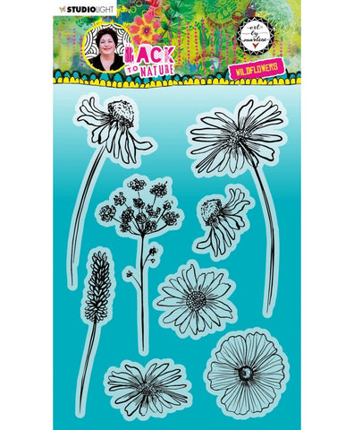 STUDIOLIGHT Art by Marlene | Clear Stamp Set | Back To Nature | Wildflowers