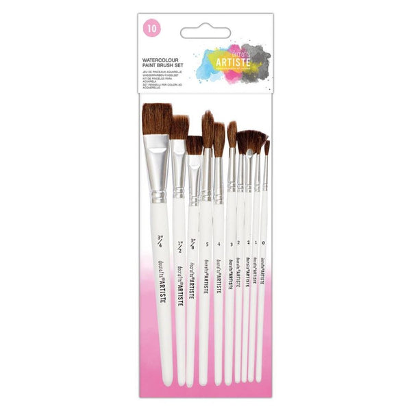 DOCRAFTS Artiste Watercolour Paint Brush Set