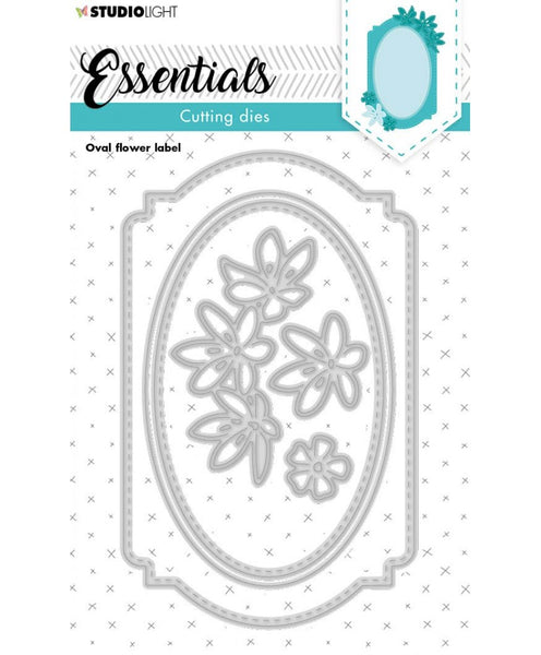 STUDIOLIGHT Essentials | Oval Flower Label Cutting Dies