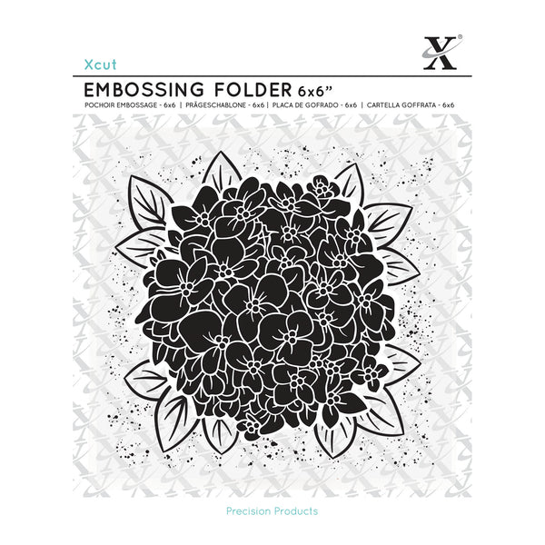 DOCRAFTS - Embossing Folder - 6x6 / Full Bloom Hydrangea