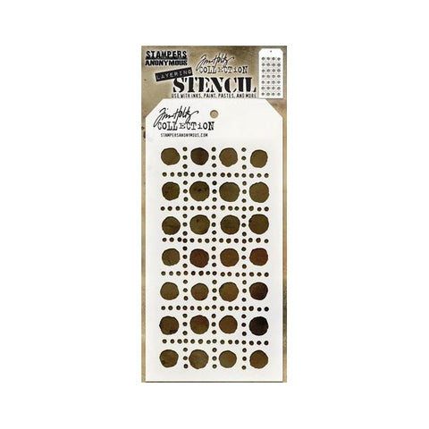 STAMPERS ANONYMOUS | Tim Holtz Layering Stencil | Dotted Line