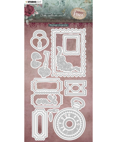 STUDIOLIGHT | Jenine's Mindful Art Cutting Dies | Vintage Elements | Inner Peace
