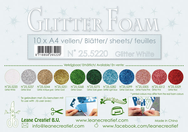 LEANE CREATIEF Glitter Foam | White