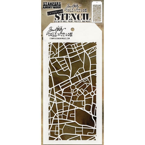 STAMPERS ANONYMOUS | Tim Holtz Layering Stencil | Metropolis