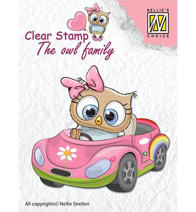 NELLIE'S CHOICE - Clear stamps / The Owl Family - Car