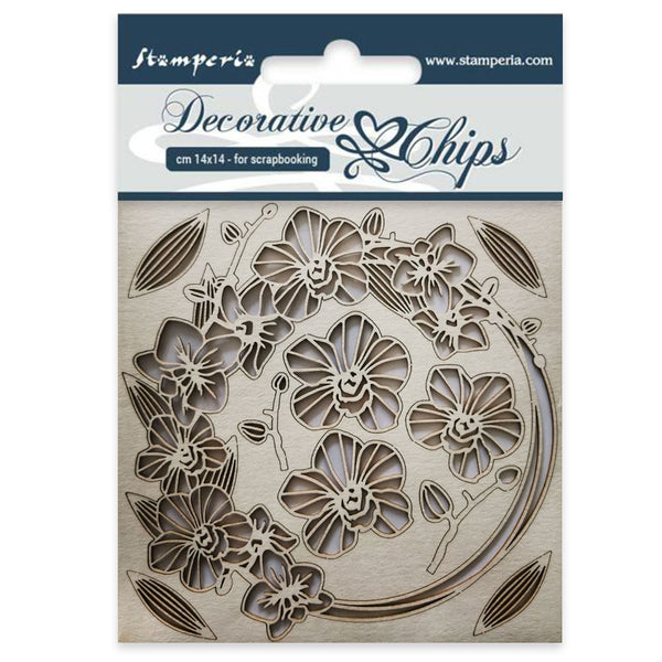 STAMPERIA Decorative Chips | Garland of Flowers