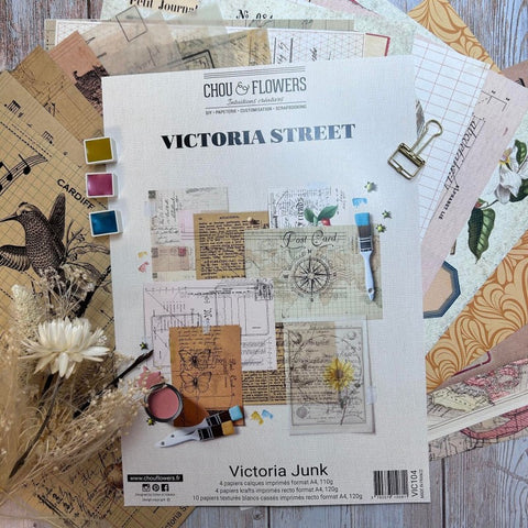 CHOU&FLOWERS Victoria Street | Paper Pack A4 | Victoria Junk