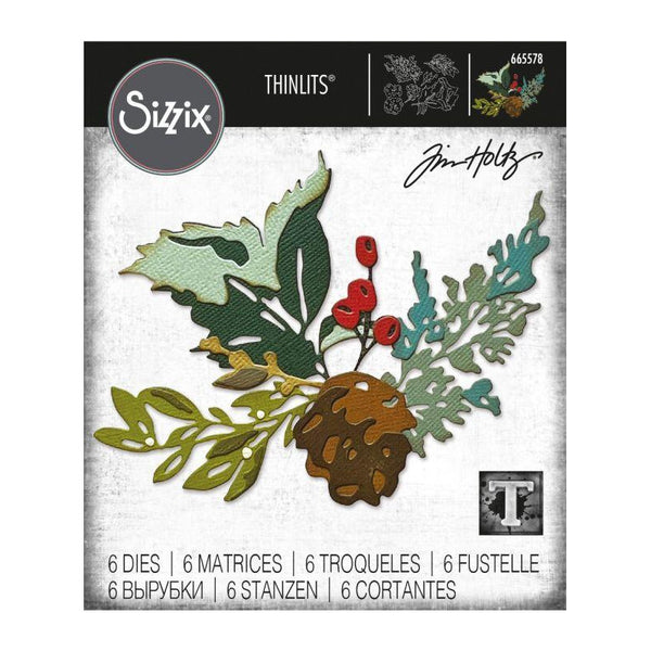 SIZZIX Thinlits | Tim Holtz | Holiday Brushstroke #2