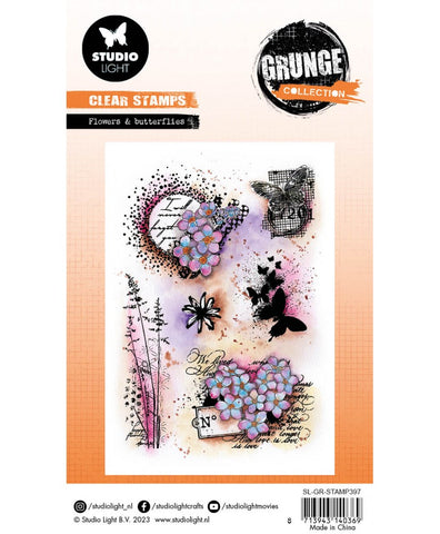 STUDIOLIGHT Grunge Collection | Flowers & Butterflies