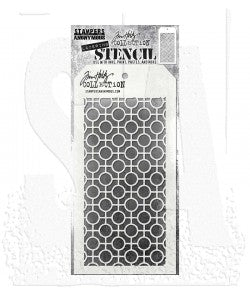 STAMPERS ANONYMOUS Tim Holtz | Layering Stencil | Linked Circles